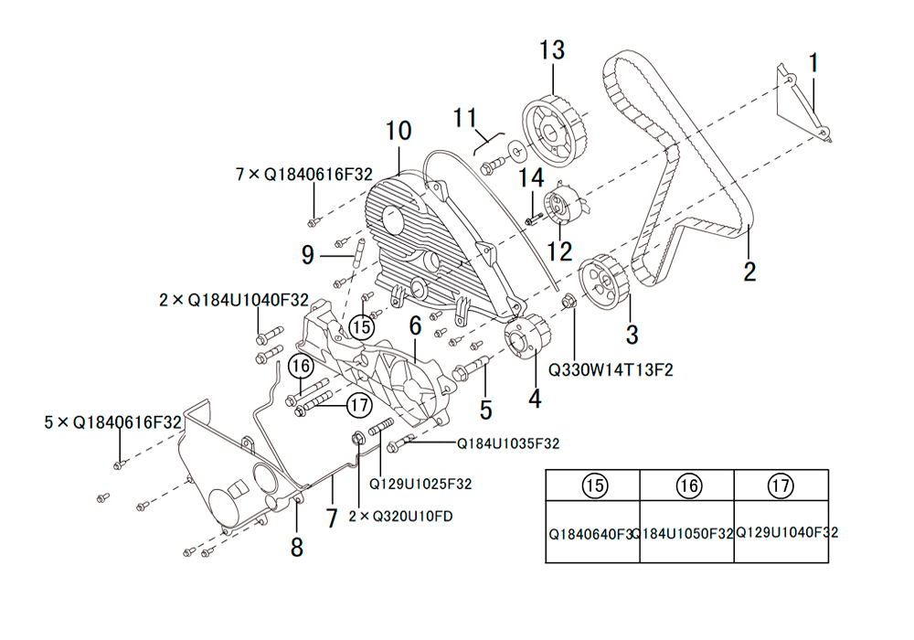 scheme for механизм синхронизации KZ2J-10-17