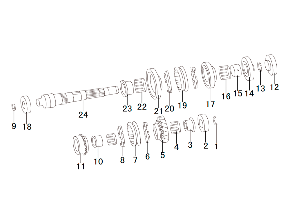 scheme for вторичный вал