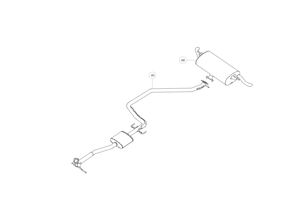 scheme for exhaust system/muffler