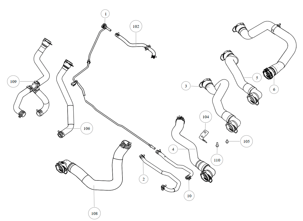 scheme for radiator pipeline