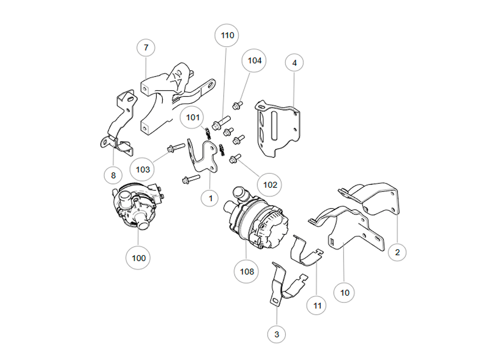 scheme for electric water pump