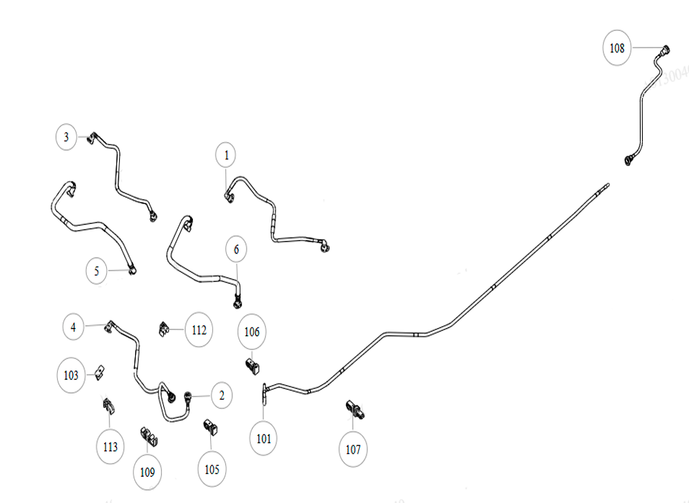 scheme for engine system/fuel pipeline