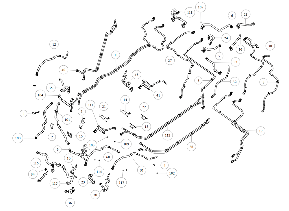 scheme for radiator pipeline
