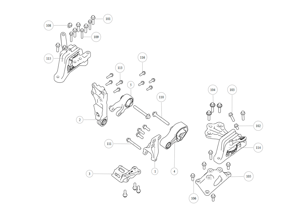 scheme for engine mount