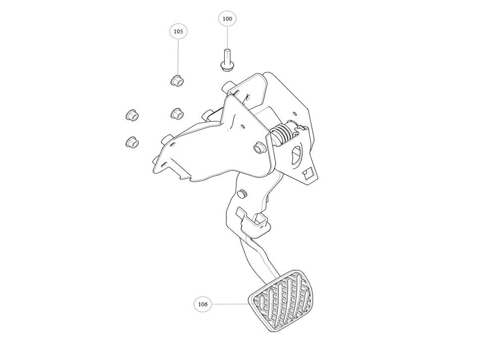 scheme for brake pedal
