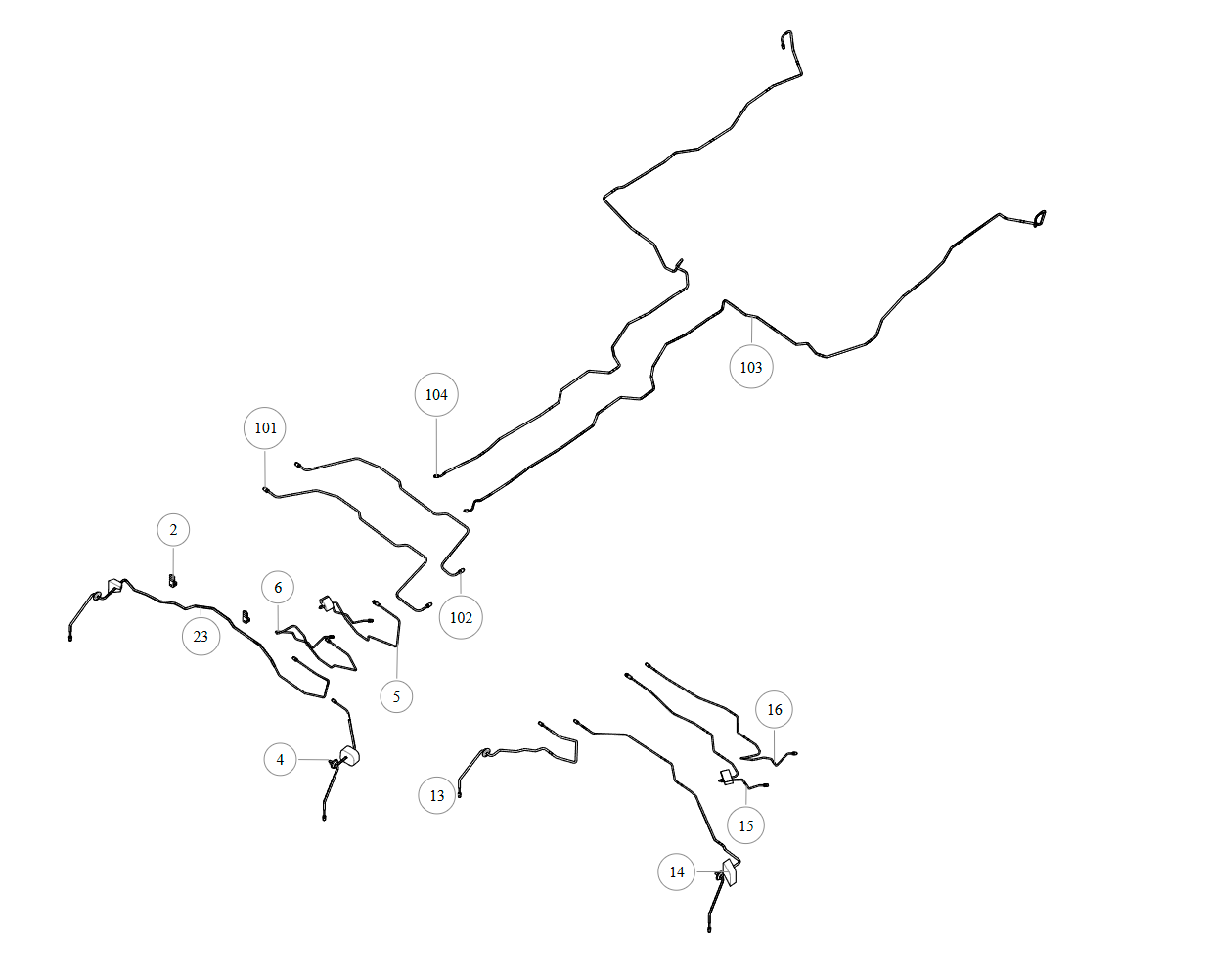 scheme for brake pipeline 2