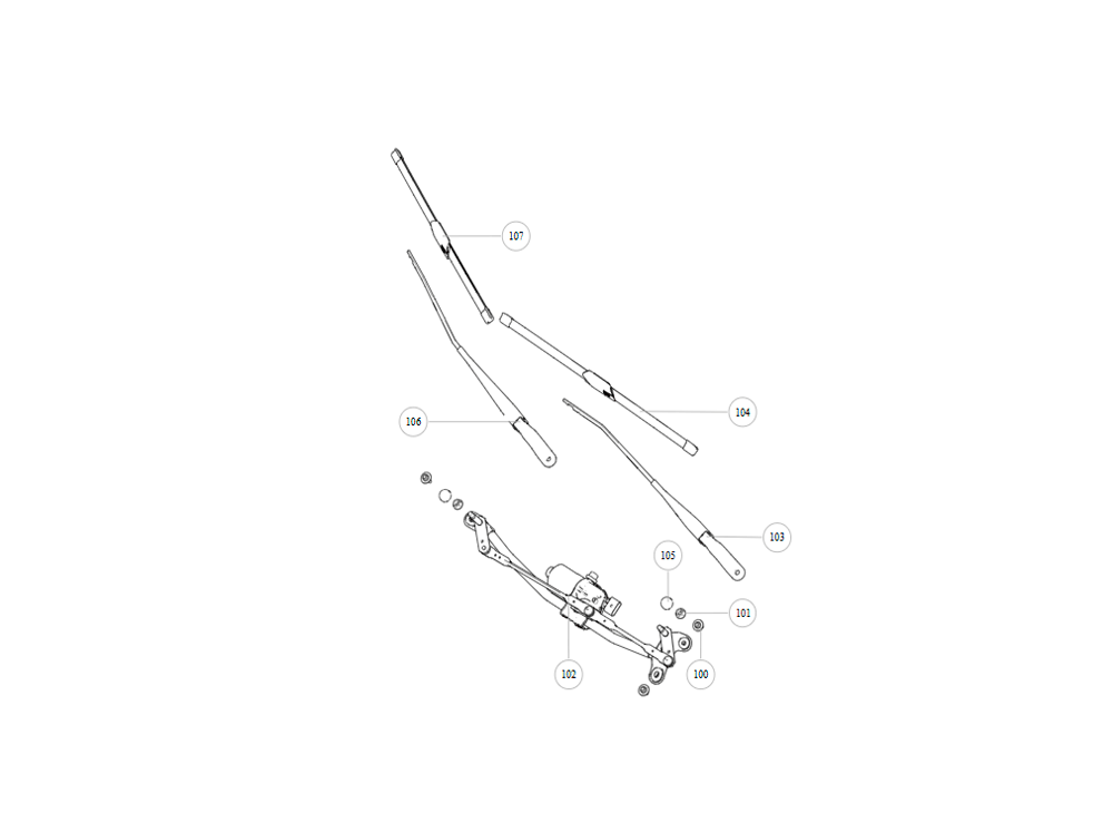 scheme for front wiper