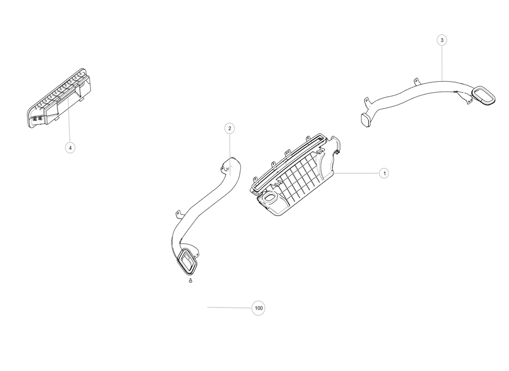scheme for defroster air duct