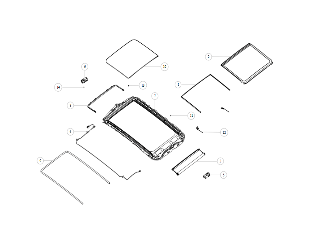 scheme for sunroof assy