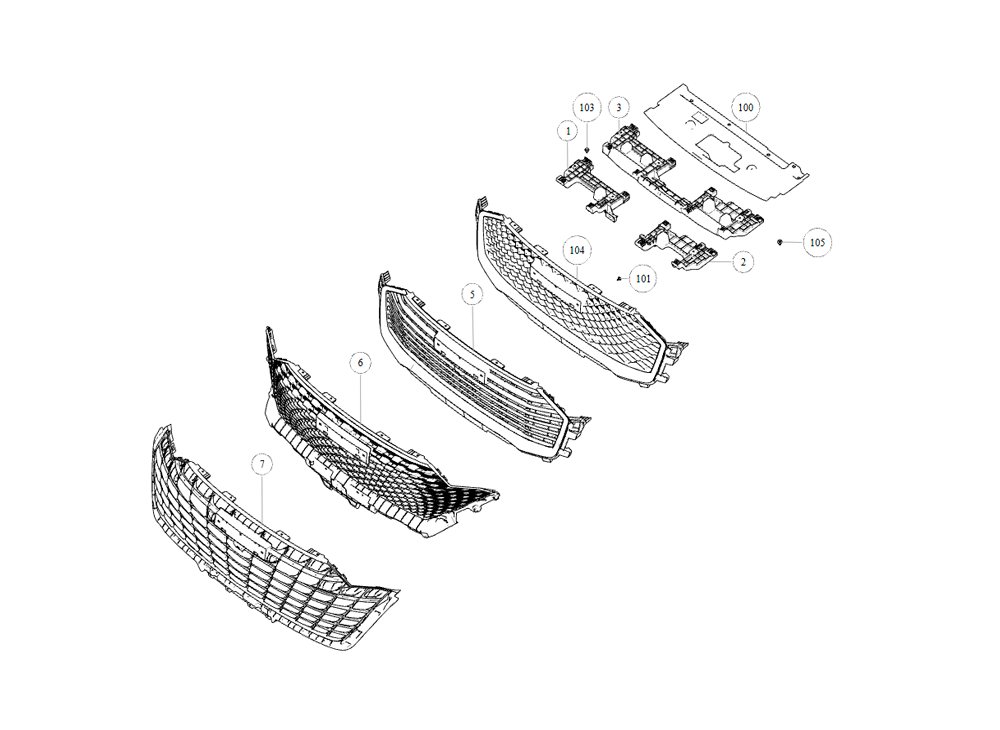scheme for radiator grille