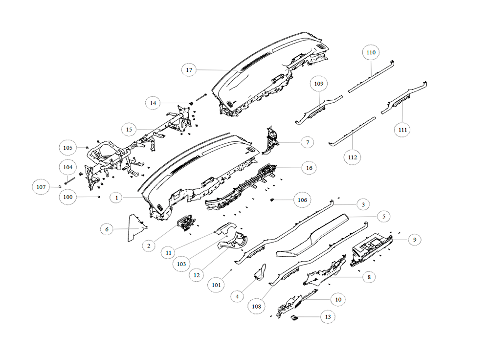 scheme for instrument panel
