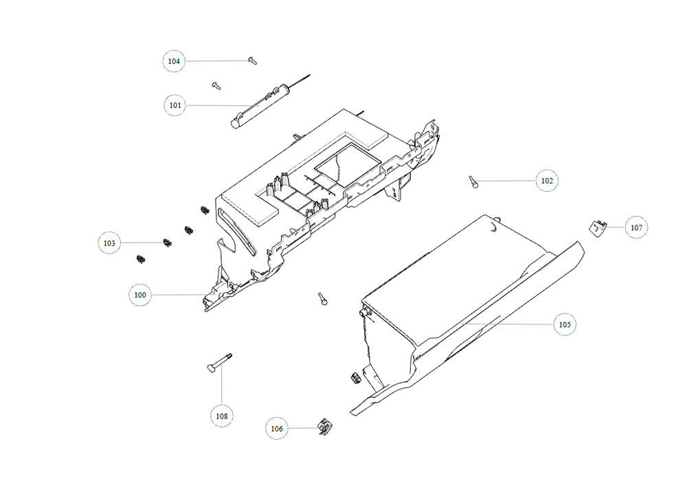scheme for glove box assy