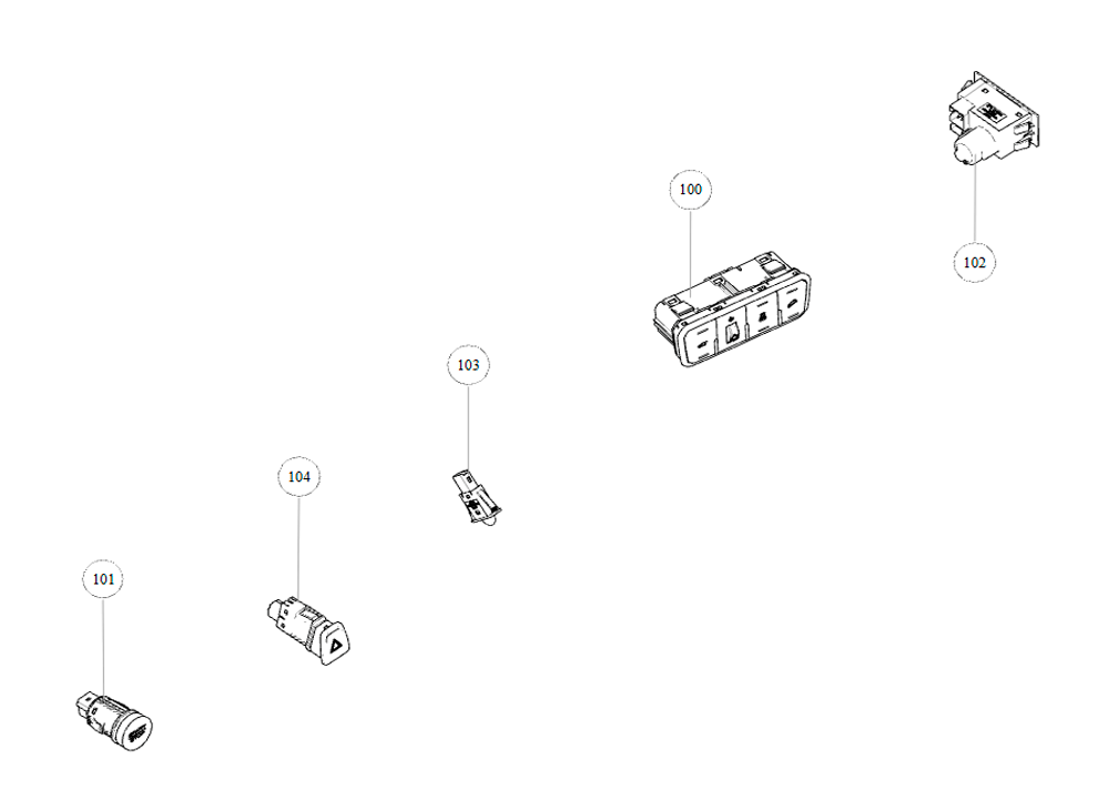 scheme for instrument panel switch
