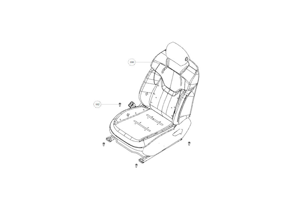 scheme for front passenger seat