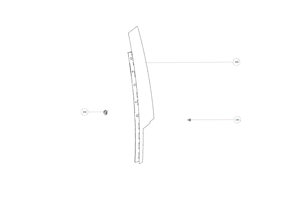 scheme for otr trim panel,window frame,LH FR door