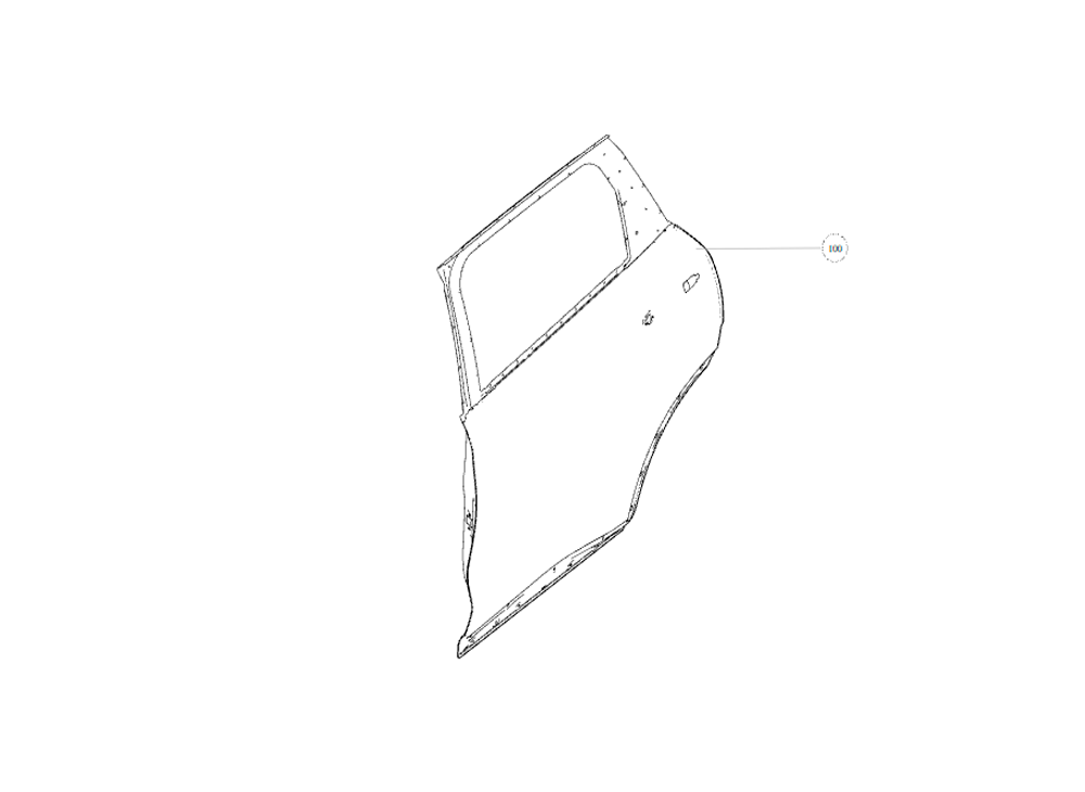 scheme for sheet metal,LH FR door