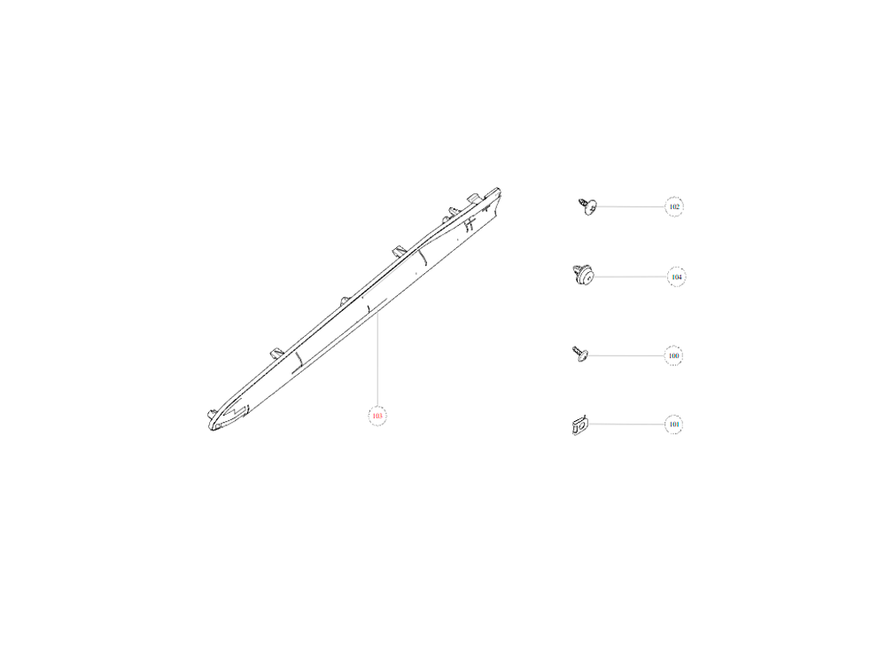 scheme for panel assy,LH FR door trim,inr
