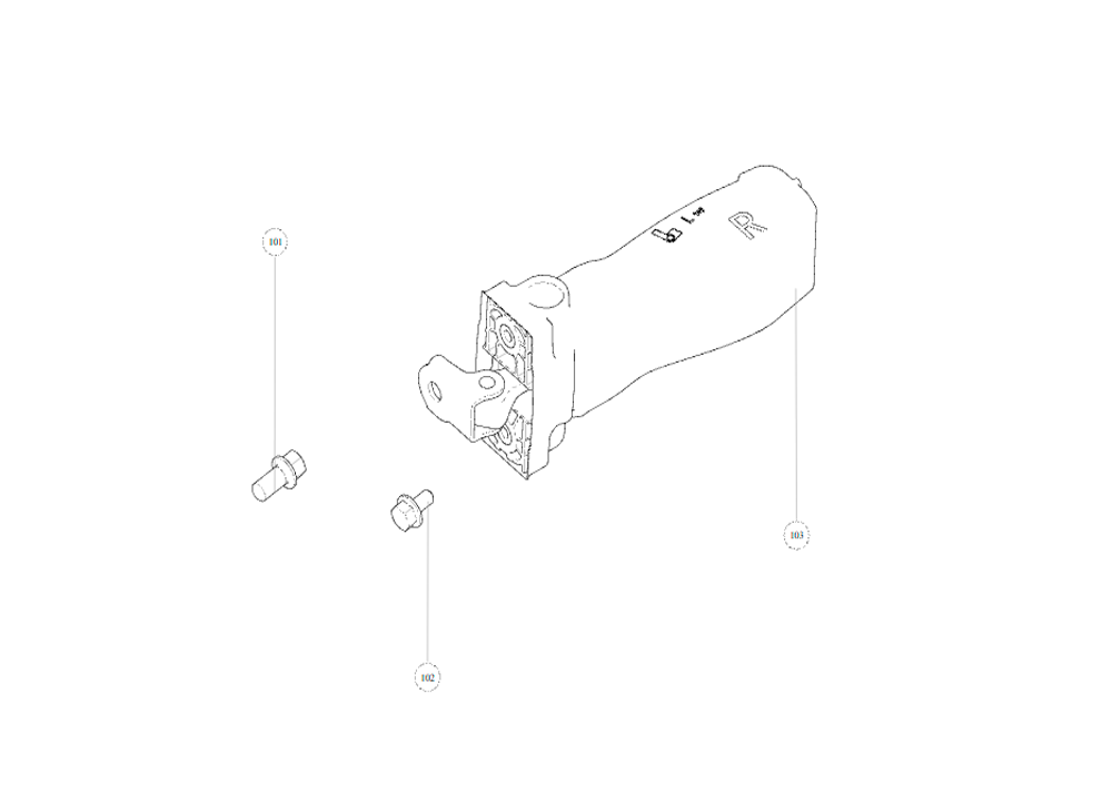 scheme for limit stop,LH RR door
