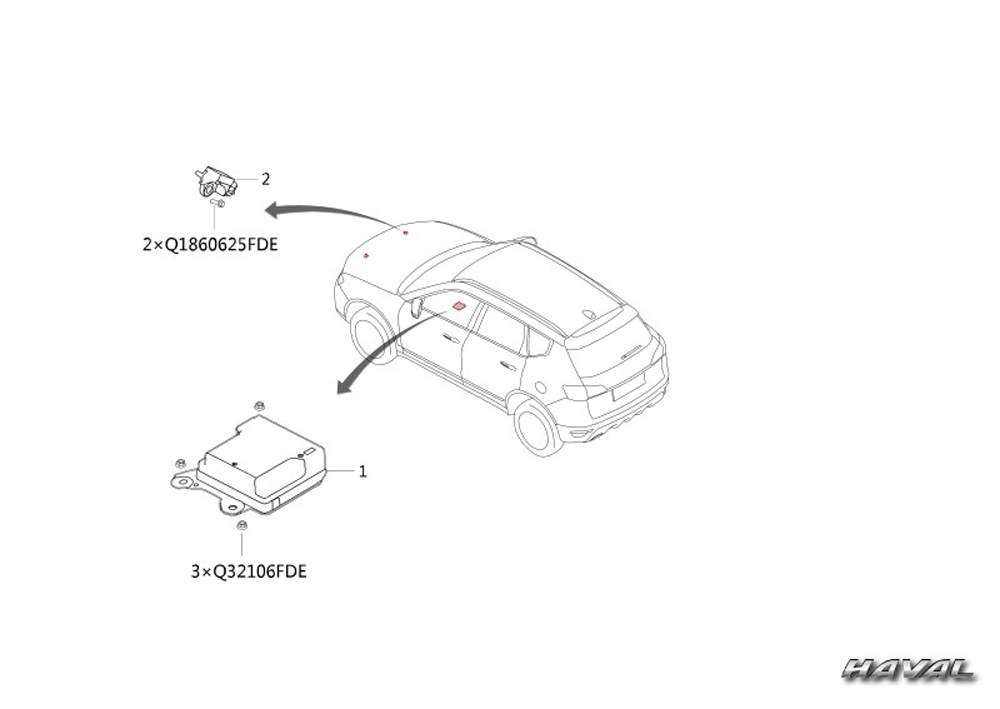 scheme for блок управления подушками безопасности