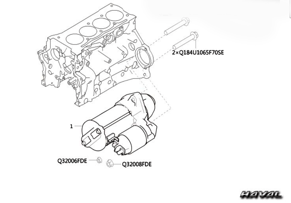 scheme for стартер