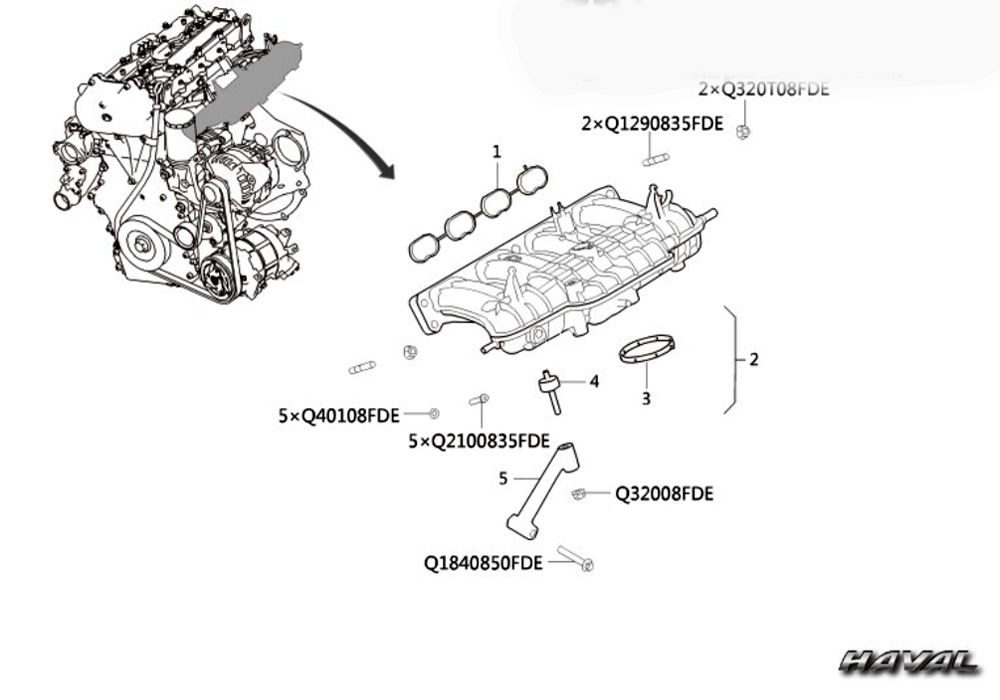 scheme for впускной коллектор