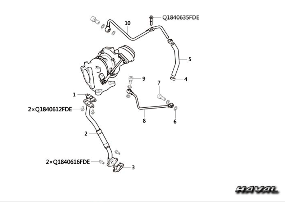 scheme for турбокомпрессор 2