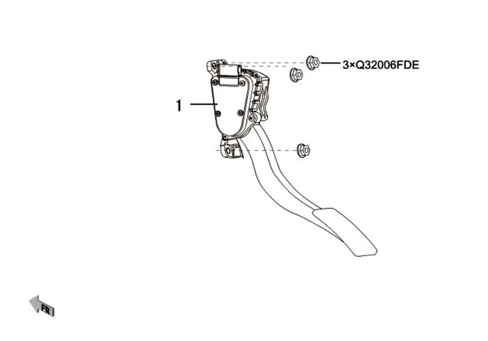 scheme for педаль акселератора KZ09-11-4