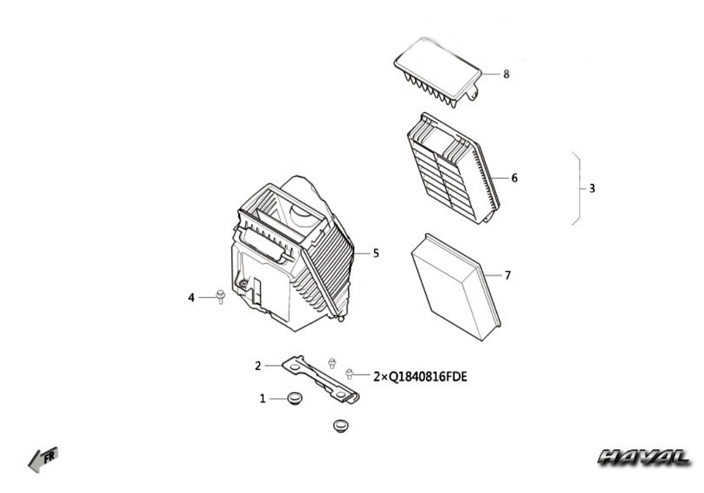 scheme for воздушный фильтр KZ6T-11-1-19-DLFJ