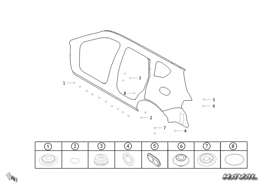 scheme for заглушки боковой панели