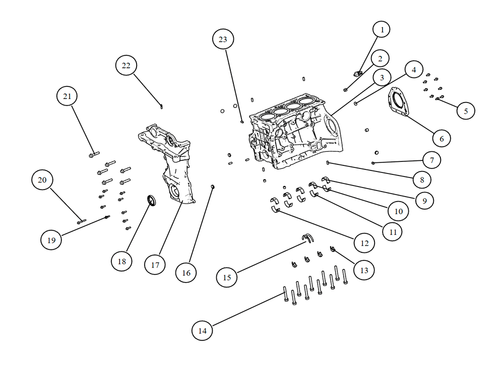 scheme for cylinder block assembly