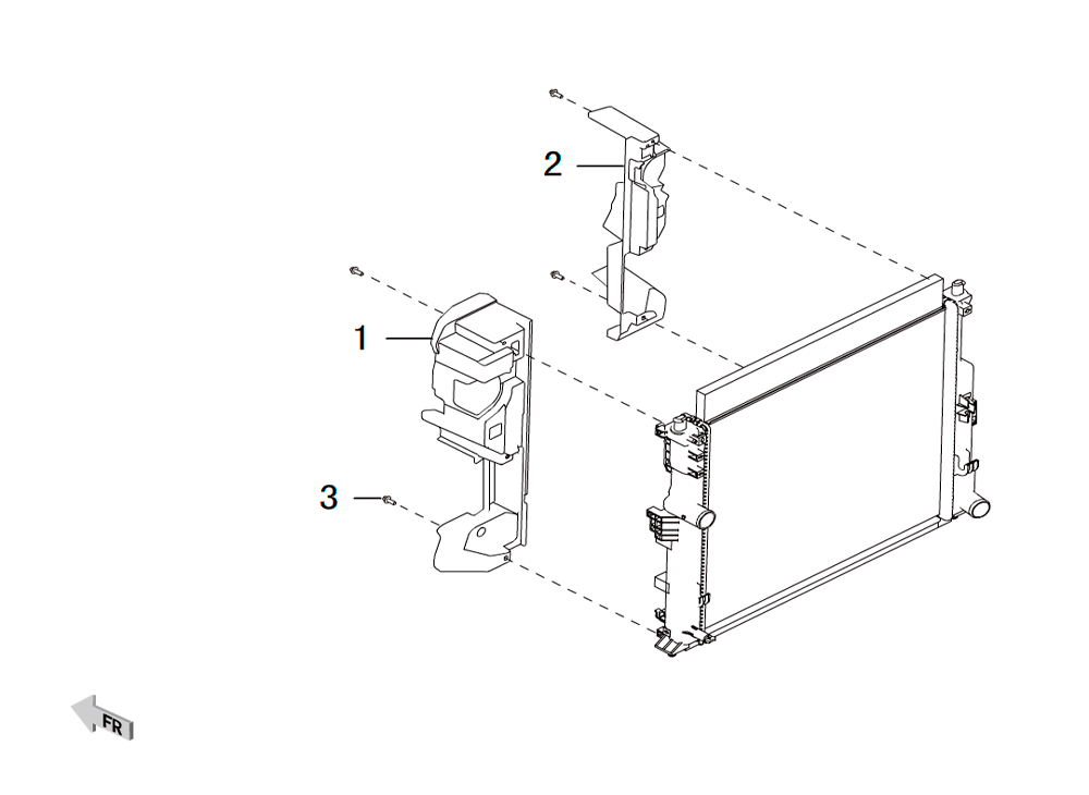 scheme for дефлектор радиатора