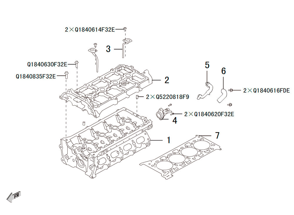 scheme for 4C20 - головка блока цилиндров 2