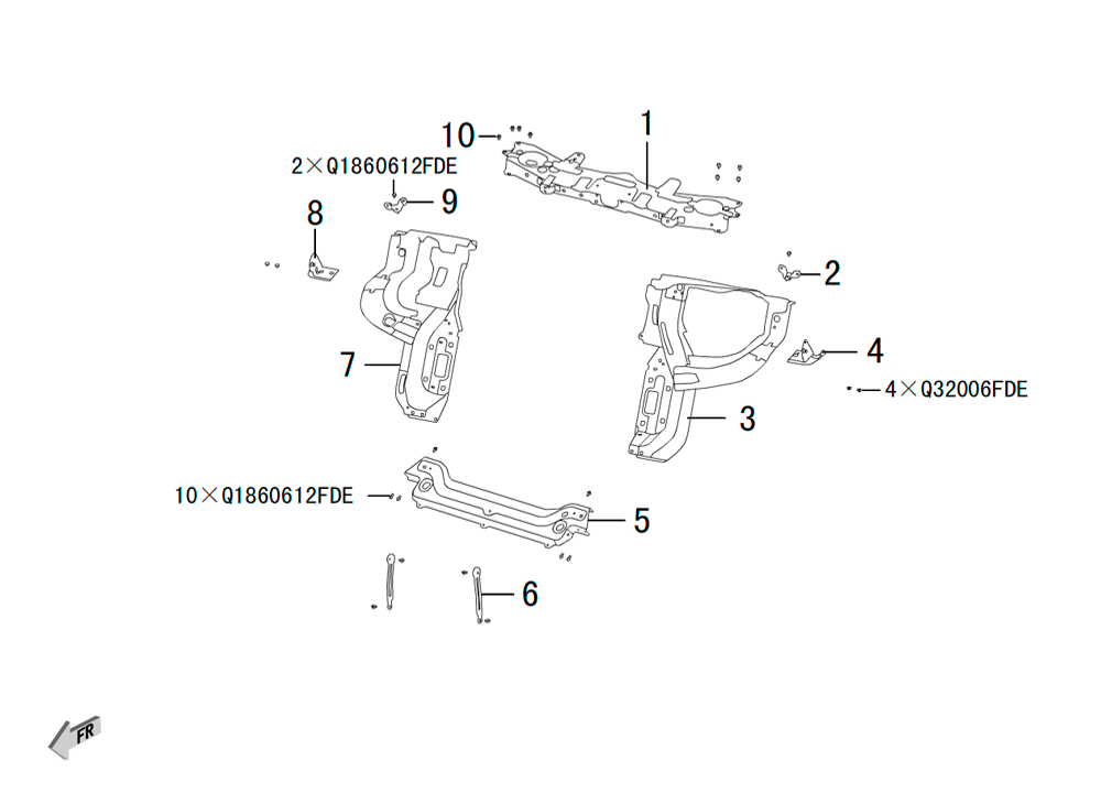 scheme for передние штампованные части 1