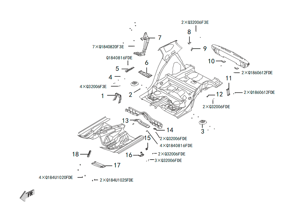 scheme for панели пола
