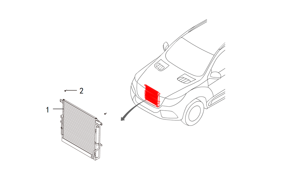 scheme for радиатор кондиционера