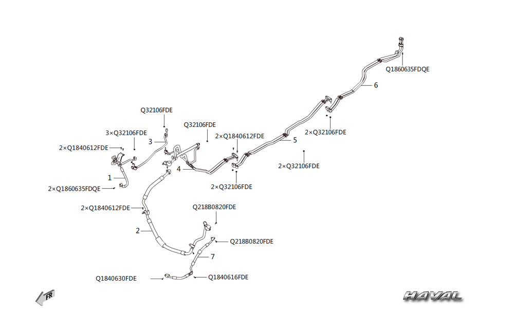 scheme for трубопровод кондиционера