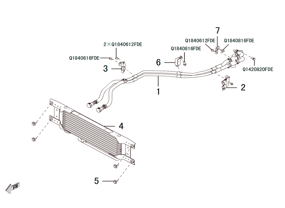 scheme for радиатор акпп