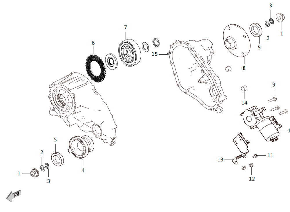 scheme for сальники раздатки
