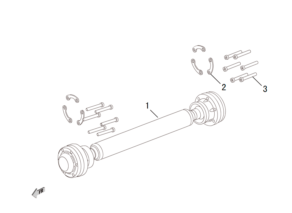 scheme for передний карданный вал