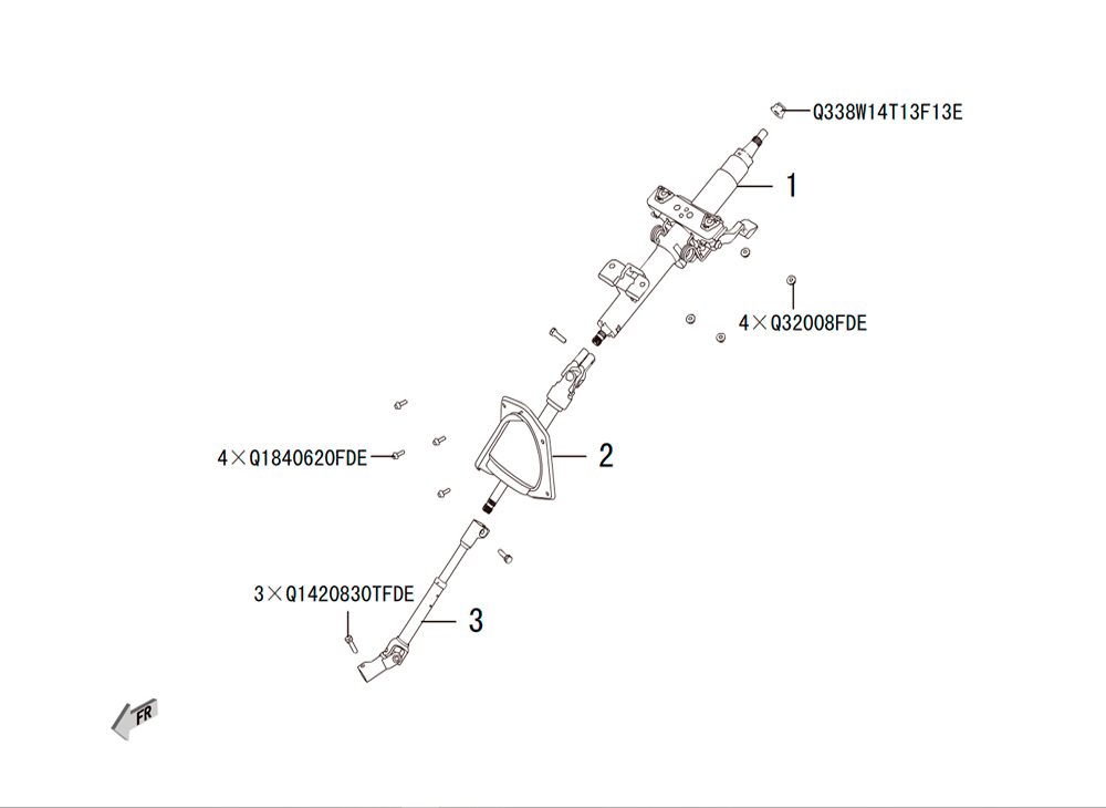 scheme for рулевая колонка