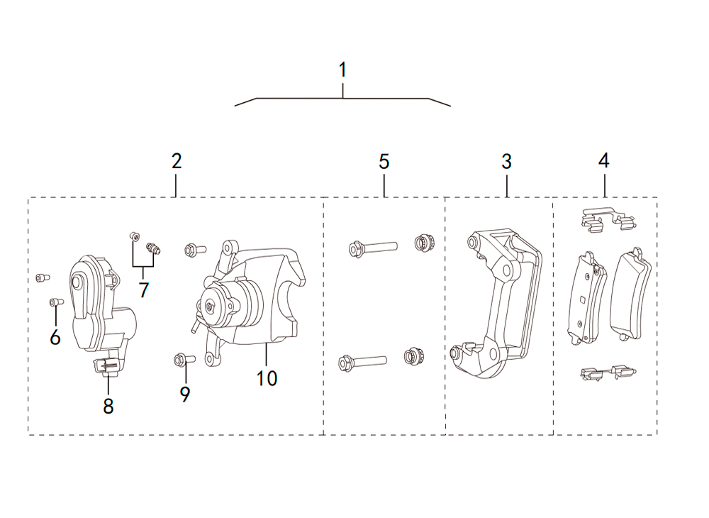 scheme for задний тормозной суппорт