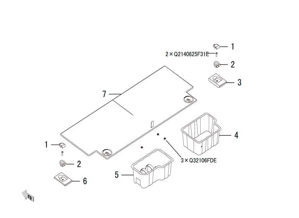 scheme for крышка багажного отделения