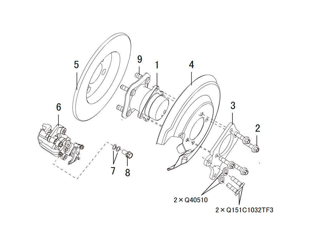 scheme for ЗАДНИЙ ТОРМОЗ 1