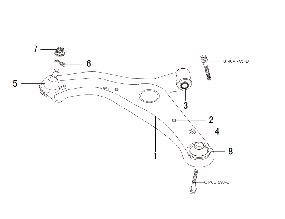 scheme for СИСТЕМА ПЕРЕДНЕЙ ПОДВЕСКИ