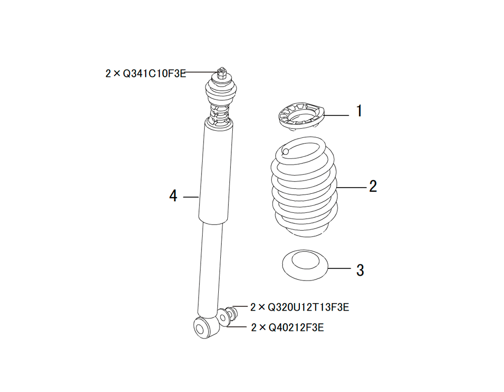 scheme for ЗАДНИЙ АМОРТИЗАТОР