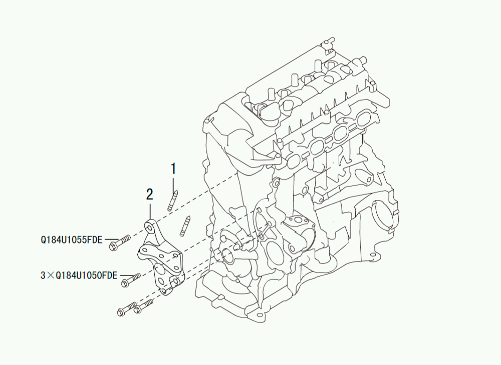 scheme for передний кронштейн