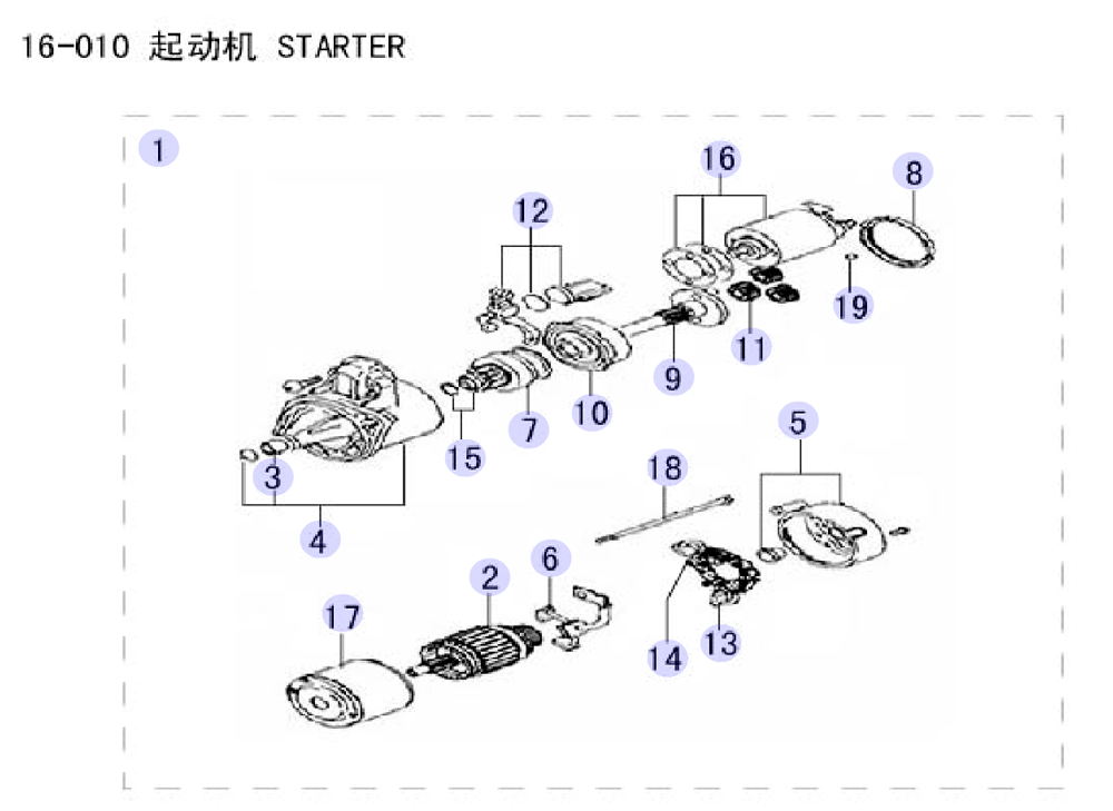 scheme for стартер