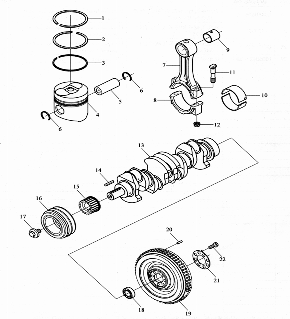 scheme for коленвал