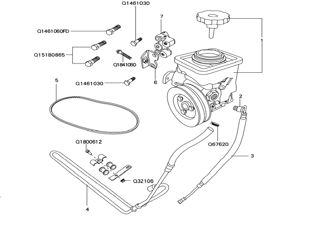scheme for насос гидроусилителя руля (2)