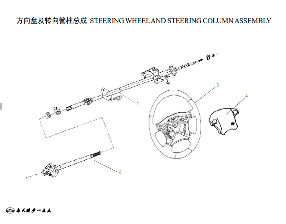 scheme for колесо рулевое,  рулевая колонка